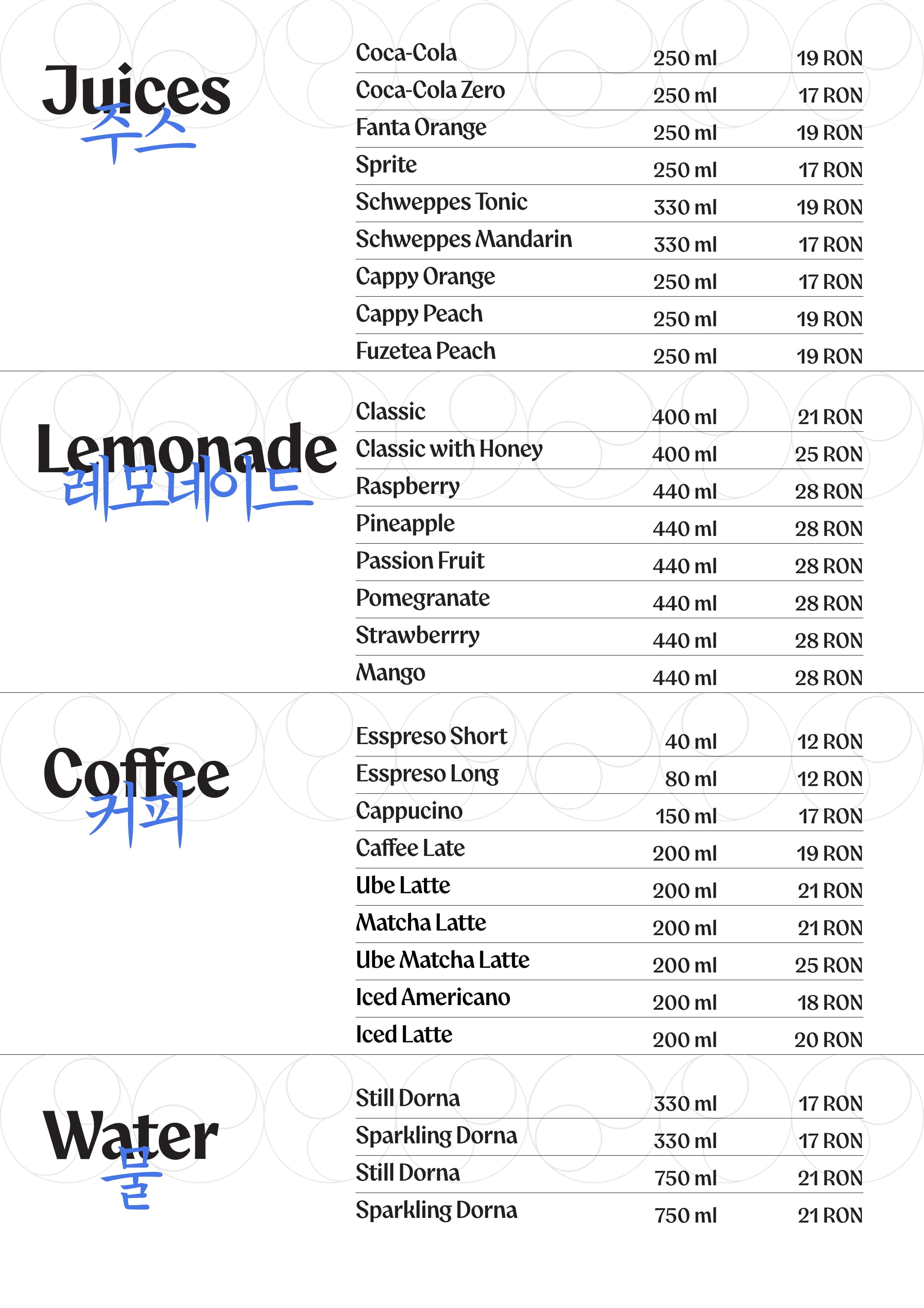 Menu page 12