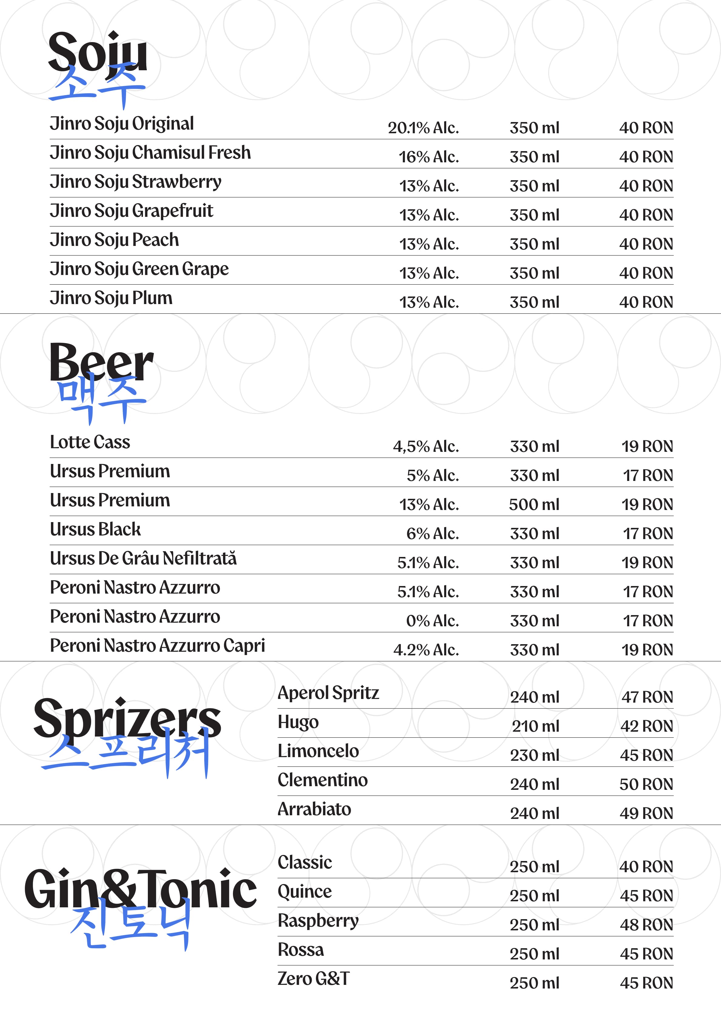 Menu page 13