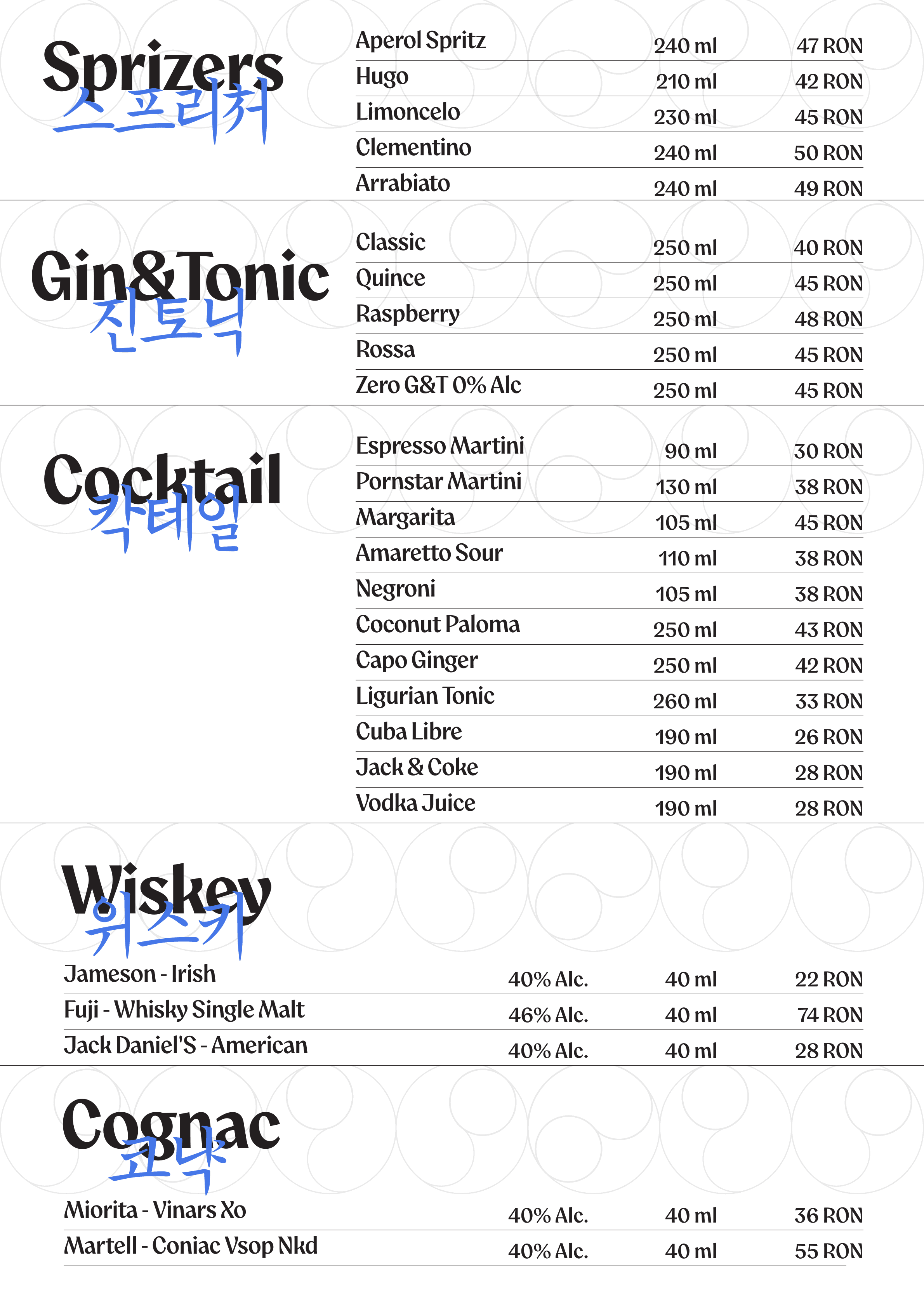 Menu page 16