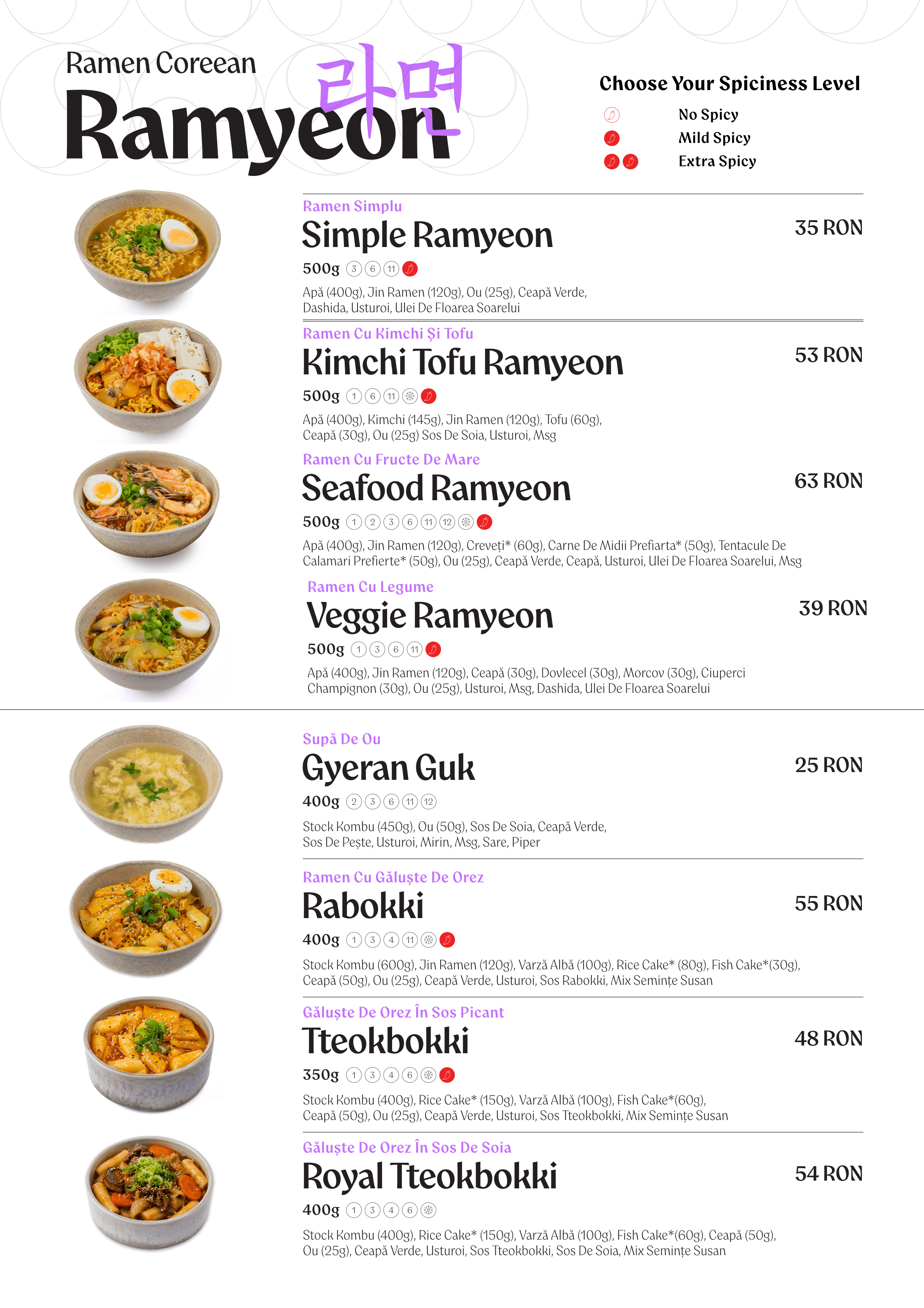 Menu page 9
